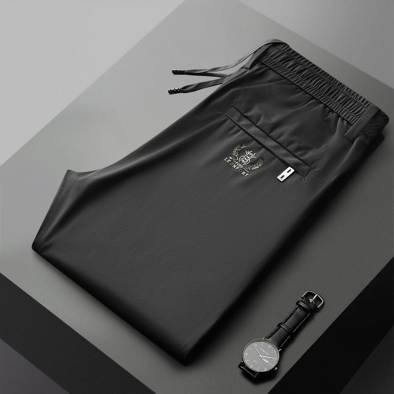 【40-115kg】🔥Nuevos pantalones elásticos de seda helada para primavera y verano 2025._4049329
