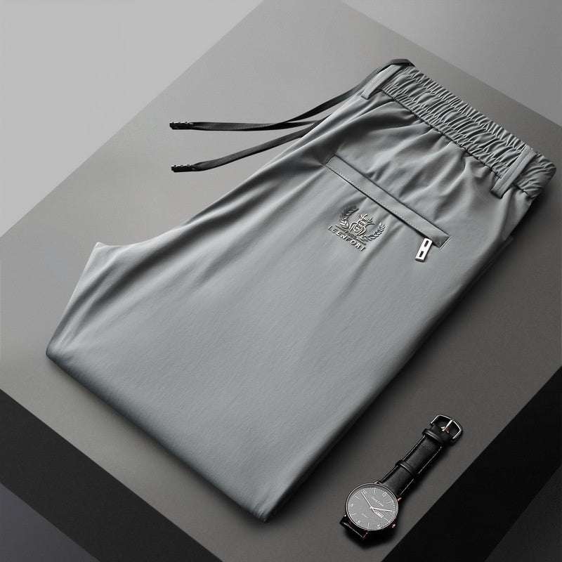 【40-115kg】🔥Nuevos pantalones elásticos de seda helada para primavera y verano 2025._4049329