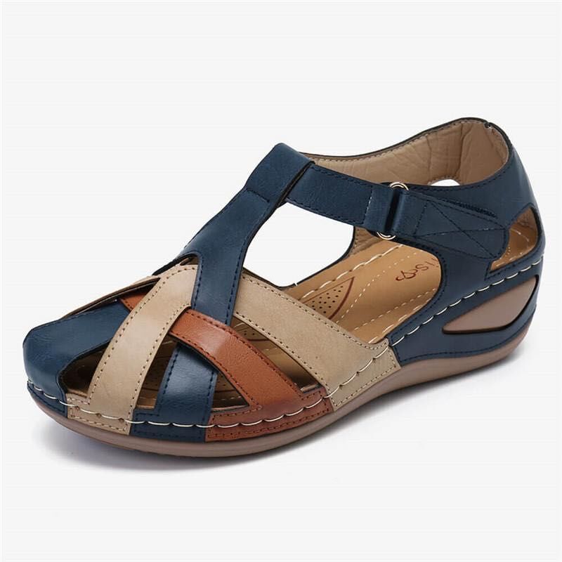 🔥🩰【35-43】Sandalias de plataforma de cuero suave y hueco para mujer