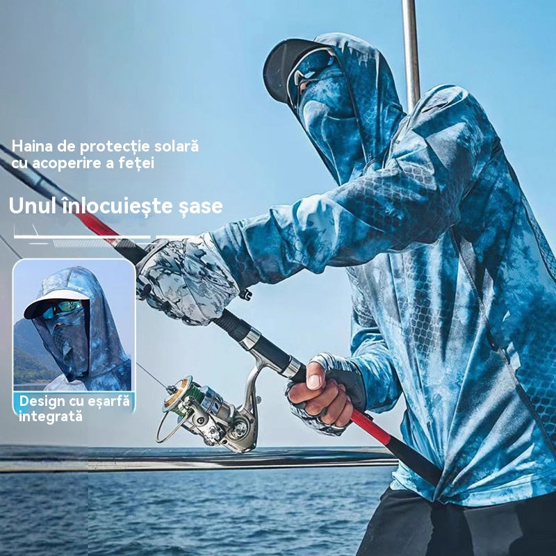 🔥🎏【M-5XL】Haine de pescuit pentru bărbați, respirabile și cu protecție solară