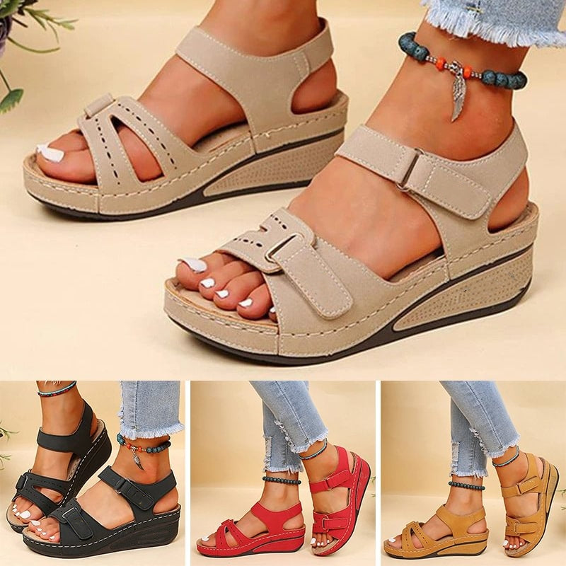🔥Sandalias de cuña informales de verano con suela gruesa