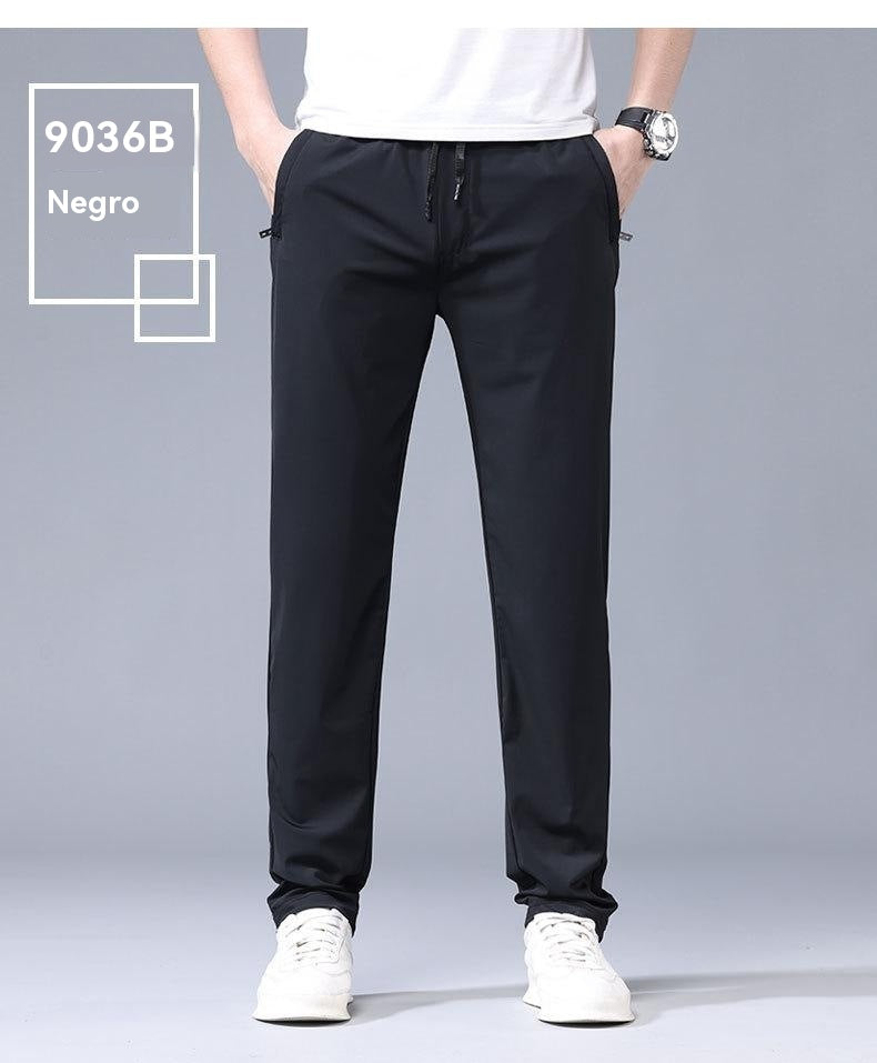 【40-115kg】🔥Nuevos pantalones elásticos de seda helada para primavera y verano 2025._4049329