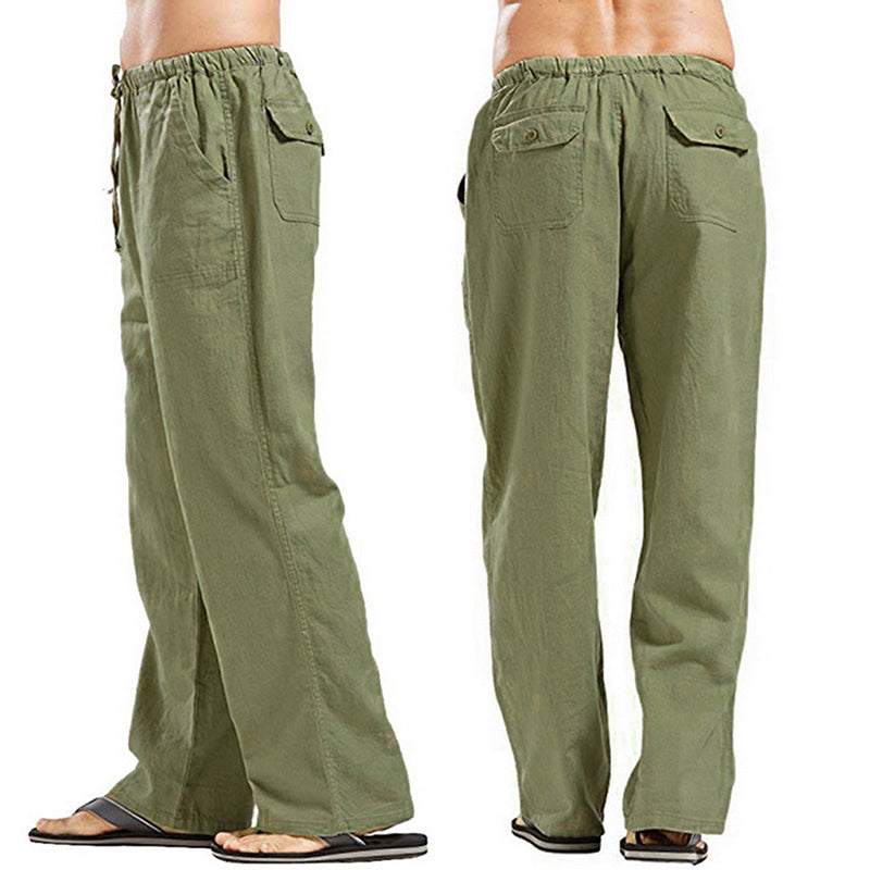 š„šćS-5XLćPantaloni casual pentru bÄrbaČi din bumbac ā croialÄ lejerÄ, material moale Či respirabil