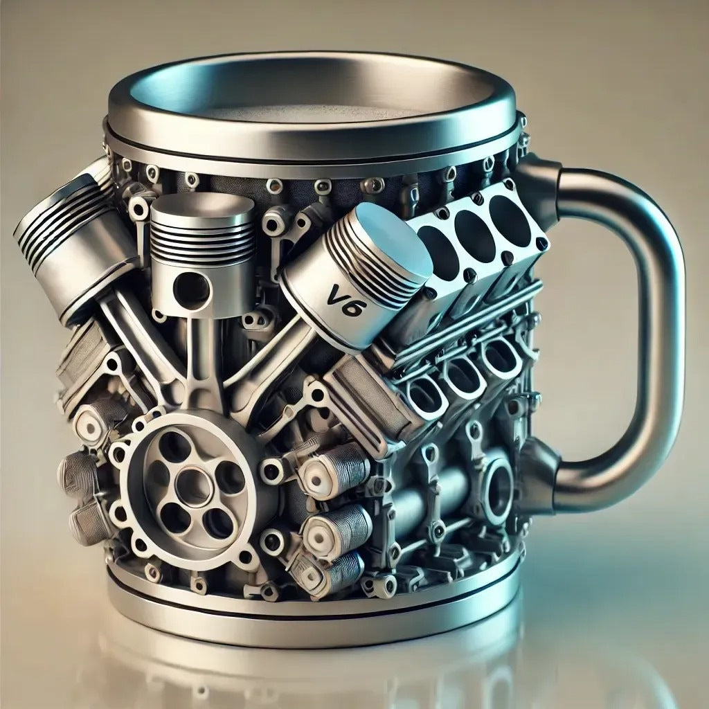 šāCeaČcÄ de cafea din oČel inoxidabil Creative Engine V6V8