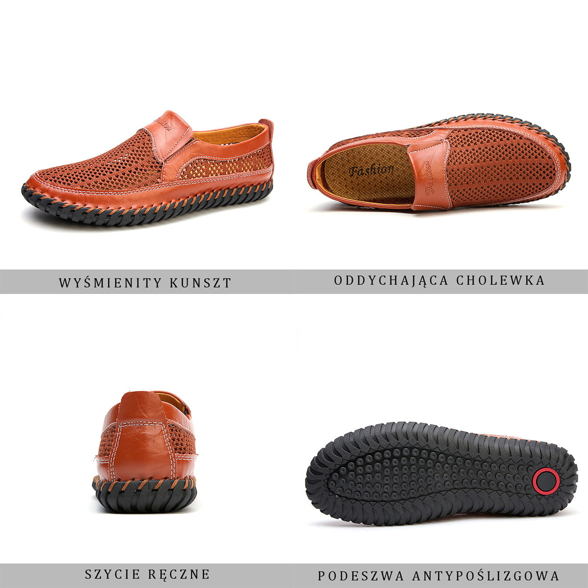 💥🔥【38-48】👞Nowe męskie buty ze skóry siatkowej na wiosnę i lato - duże rozmiary - prawdziwa skóra bydlęca, odporne na pot i nieprzyjemny zapach, oddychające i wygodne🔥💥_3979637