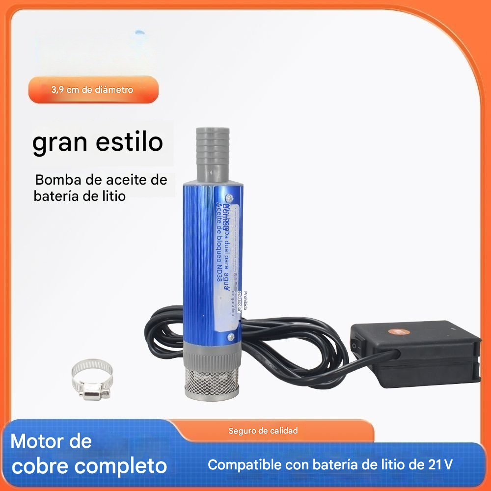 🔥Nueva bomba de aceite de batería de litio Denaqi, 21v, bomba de aceite y agua de doble uso, batería de litio