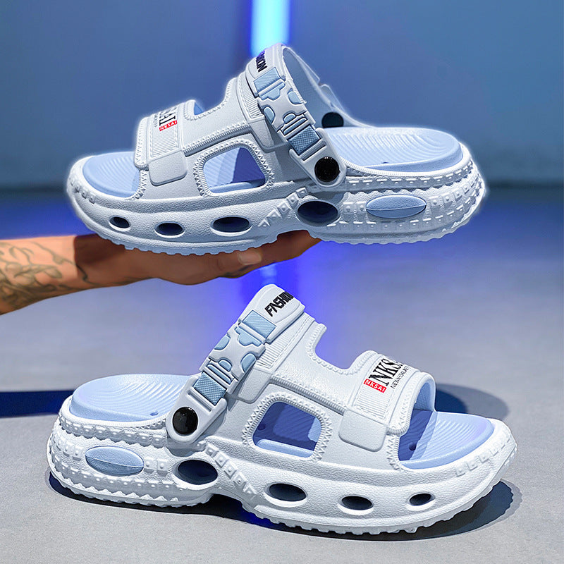 👟【38-45】Sandale de plajă cu talpă groasă, pentru acasă și în aer liber, noi, 2025, cu dublă utilizare