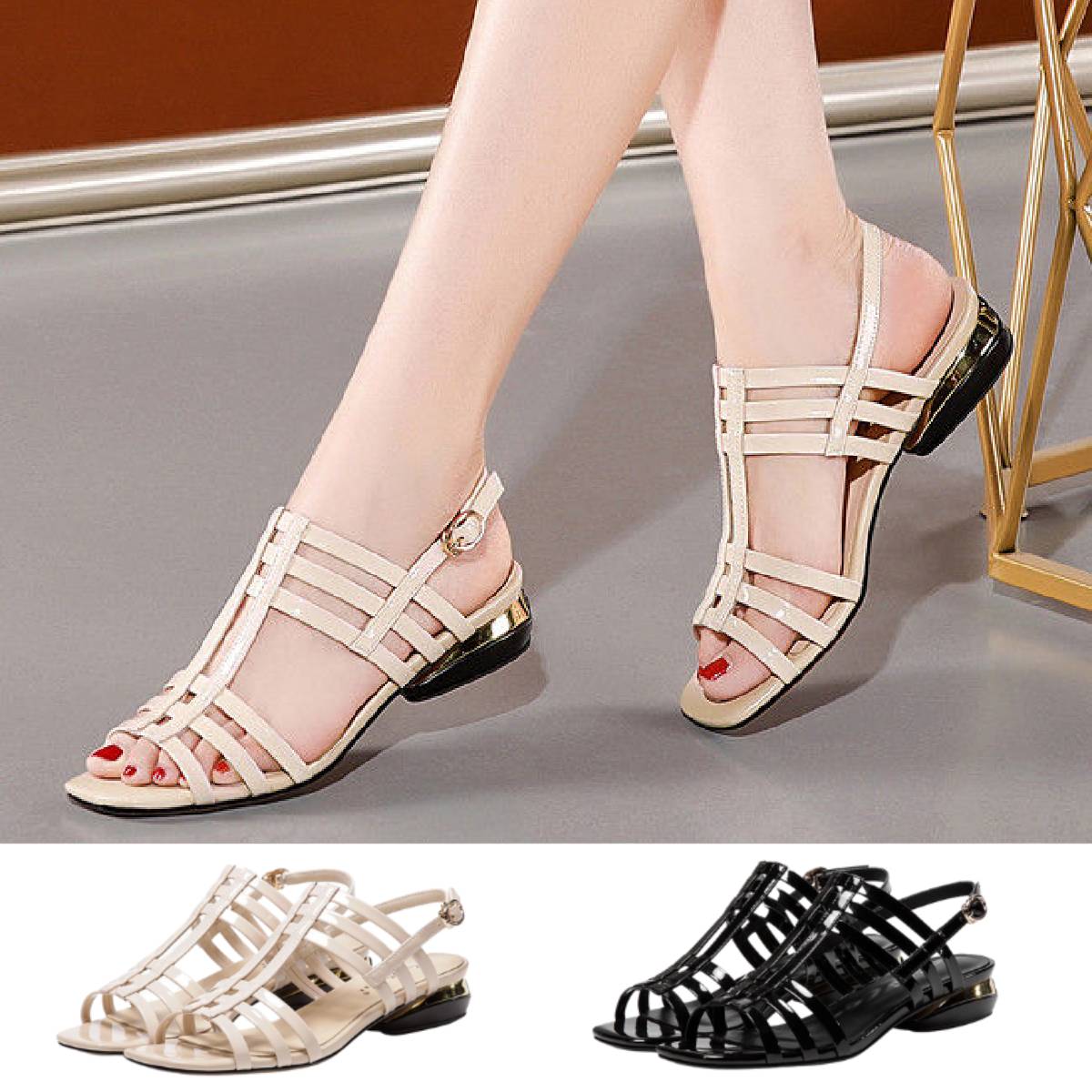 👡【35-41】Sandale plate de vară 2025 noi, cu talpă moale, potrivite pentru toate ocaziile_3994008
