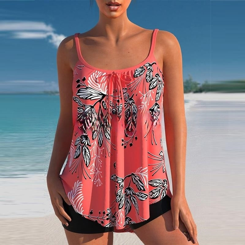 🌴🌴 🌈【50% zniżki na ofertę specjalną】🌈🌴✨ Nowy dwuczęściowy kostium kąpielowy z nadrukiem w dużym rozmiarze