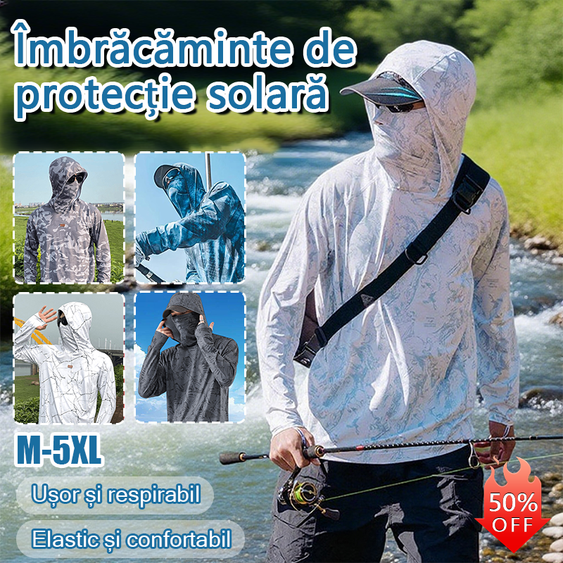 🔥🎏【M-5XL】Haine de pescuit pentru bărbați, respirabile și cu protecție solară