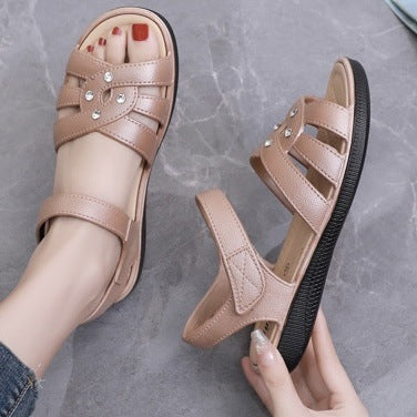👡【Każda para z 50% rabatem】【36-40】2025 Nowe sandały damskie na koturnie z miękką podeszwą i oddychające