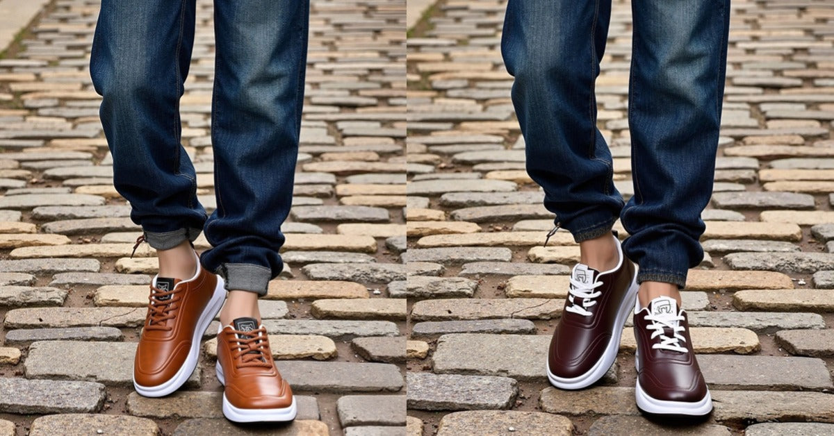 👨👞【39-44】Adidași din piele pentru bărbați