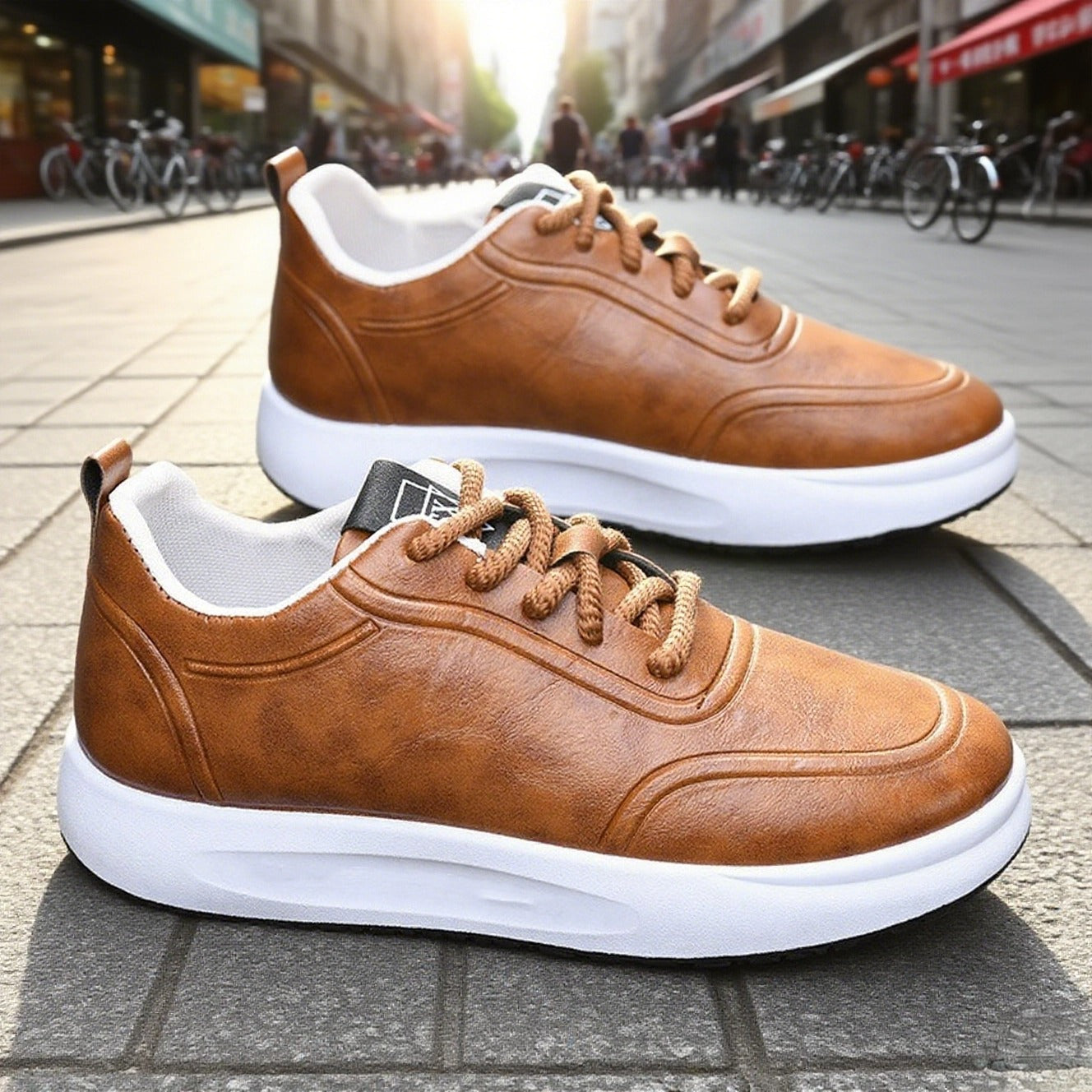 👨👞【39-44】Adidași din piele pentru bărbați