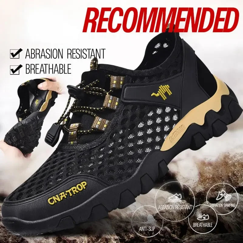 😍【39-44】👟 2025 Letnie oddychające buty trekkingowe z siateczki dla mężczyzn