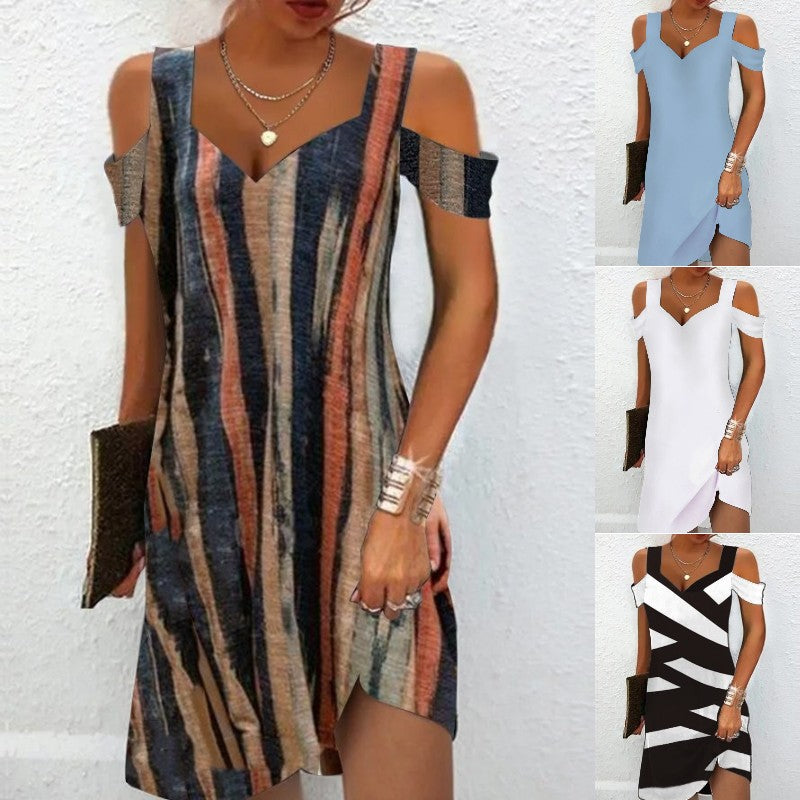 🔥🔥👗Rochie casual cu decolteu in V noua vara 2025