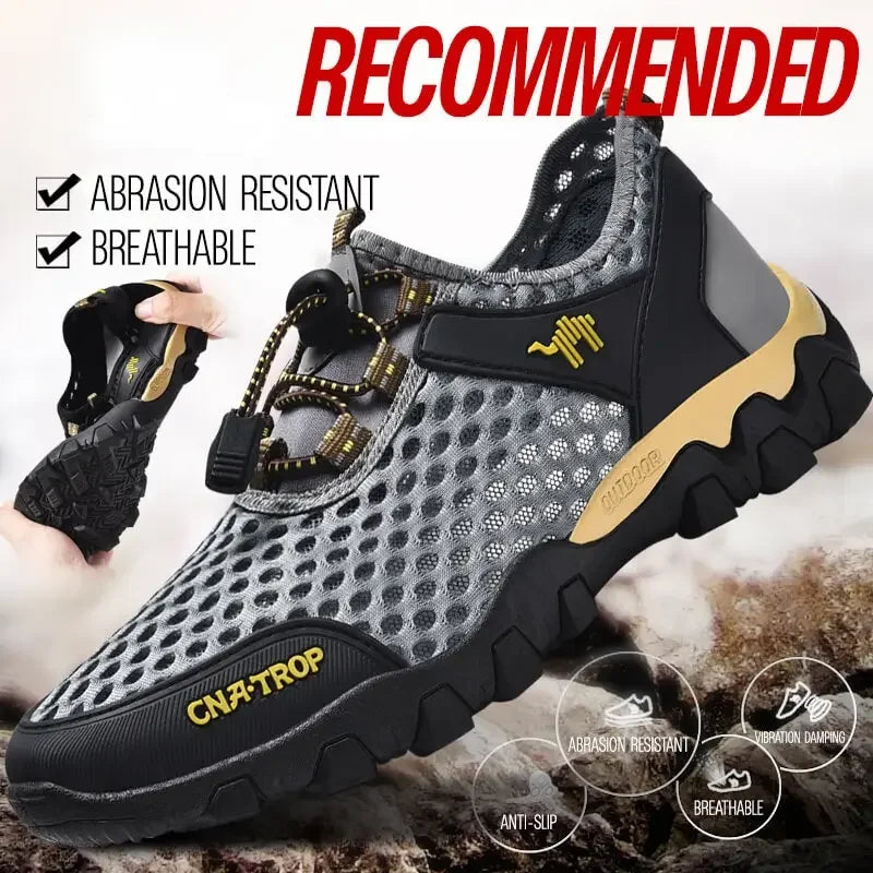 😍【39-44】👟 2025 Letnie oddychające buty trekkingowe z siateczki dla mężczyzn