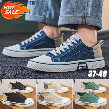 💥 (37-48) Zapatos de lona para hombre 2025 verano nuevo estilo cómodo transpirable suela suave versátil