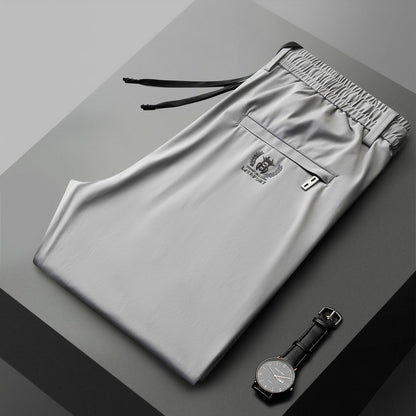 【40-115kg】🔥Nuevos pantalones elásticos de seda helada para primavera y verano 2025._4049329