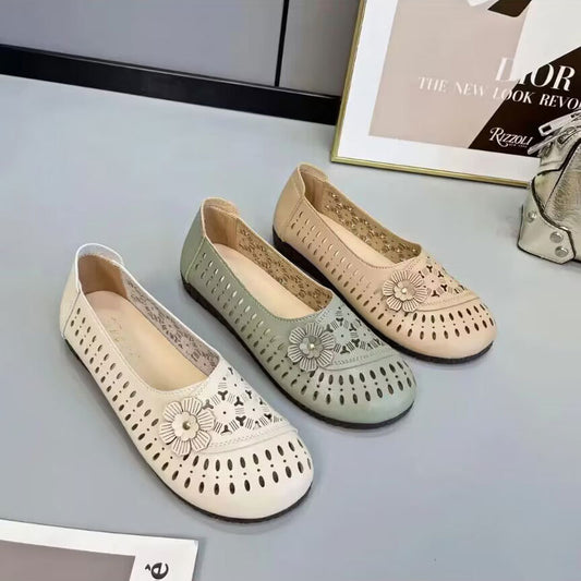 ✨🔥【Stoc limitat】【35-40】2-25 de primăvară, la modă nouă, pantofi casual pentru femei, cu fund moale, gol-3973211