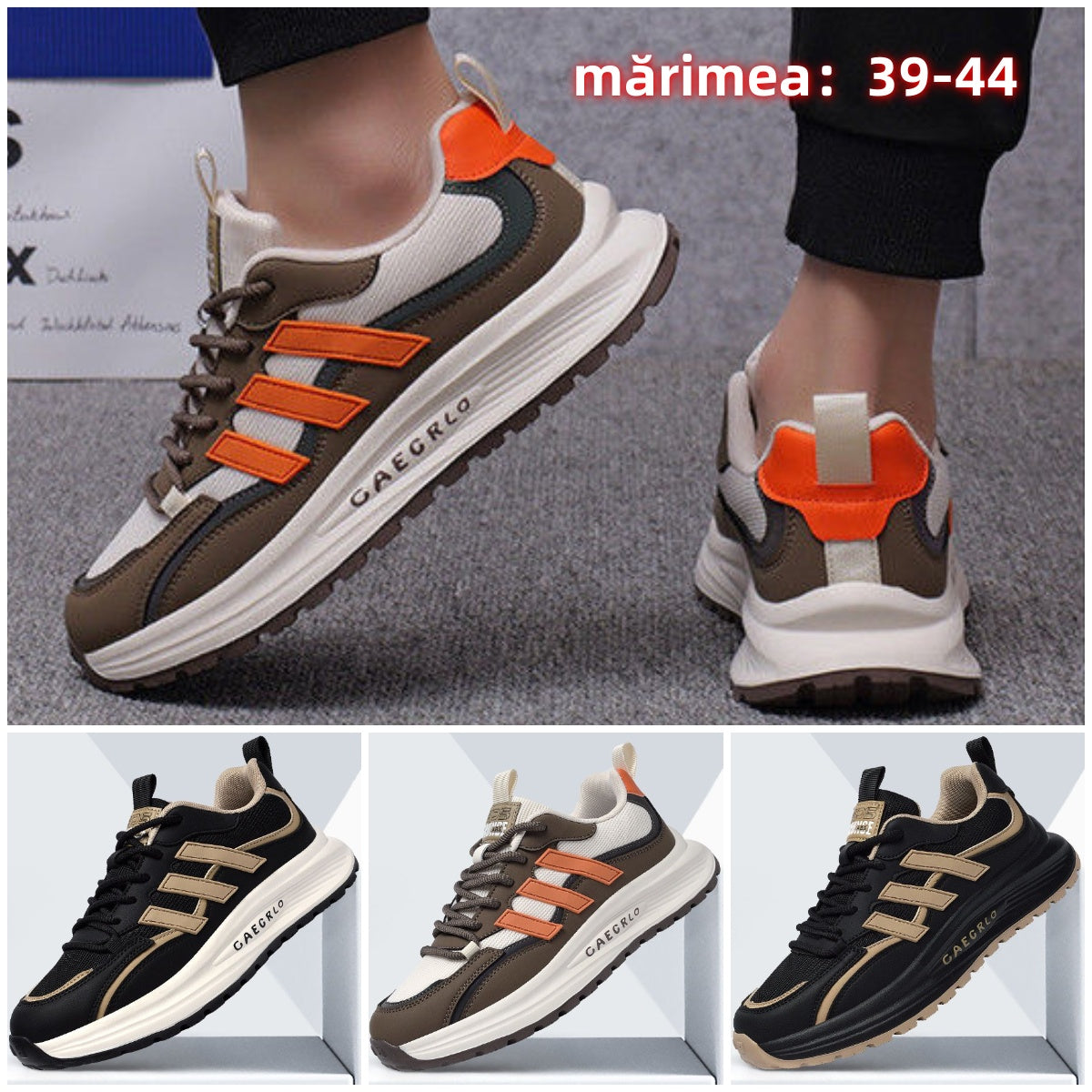 👞👞【39-44】Pantofi sport din piele rezistentă la apă și murdărie, cu talpă moale pentru confort maxim_3976093