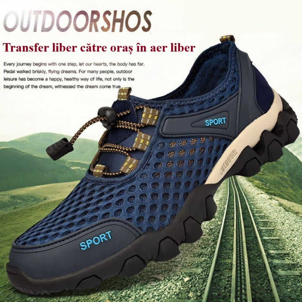 😍【39-44】👟 2025 Letnie oddychające buty trekkingowe z siateczki dla mężczyzn