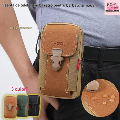📱🔥【Reducere specială】Geantă bărbătească casual pentru exterior – geantă sport pentru telefon mobil 🏞️🎽