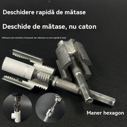 🔥Broca integrada para instalación de tuberías PPR: ¡fácil de usar y sin soldadura! [Juego de dos piezas: apto para tuberías de 1/2 pulgada y 3/4 de pulgada]