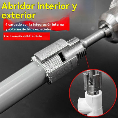 🔥Broca integrada para instalación de tuberías PPR: ¡fácil de usar y sin soldadura! [Juego de dos piezas: apto para tuberías de 1/2 pulgada y 3/4 de pulgada]