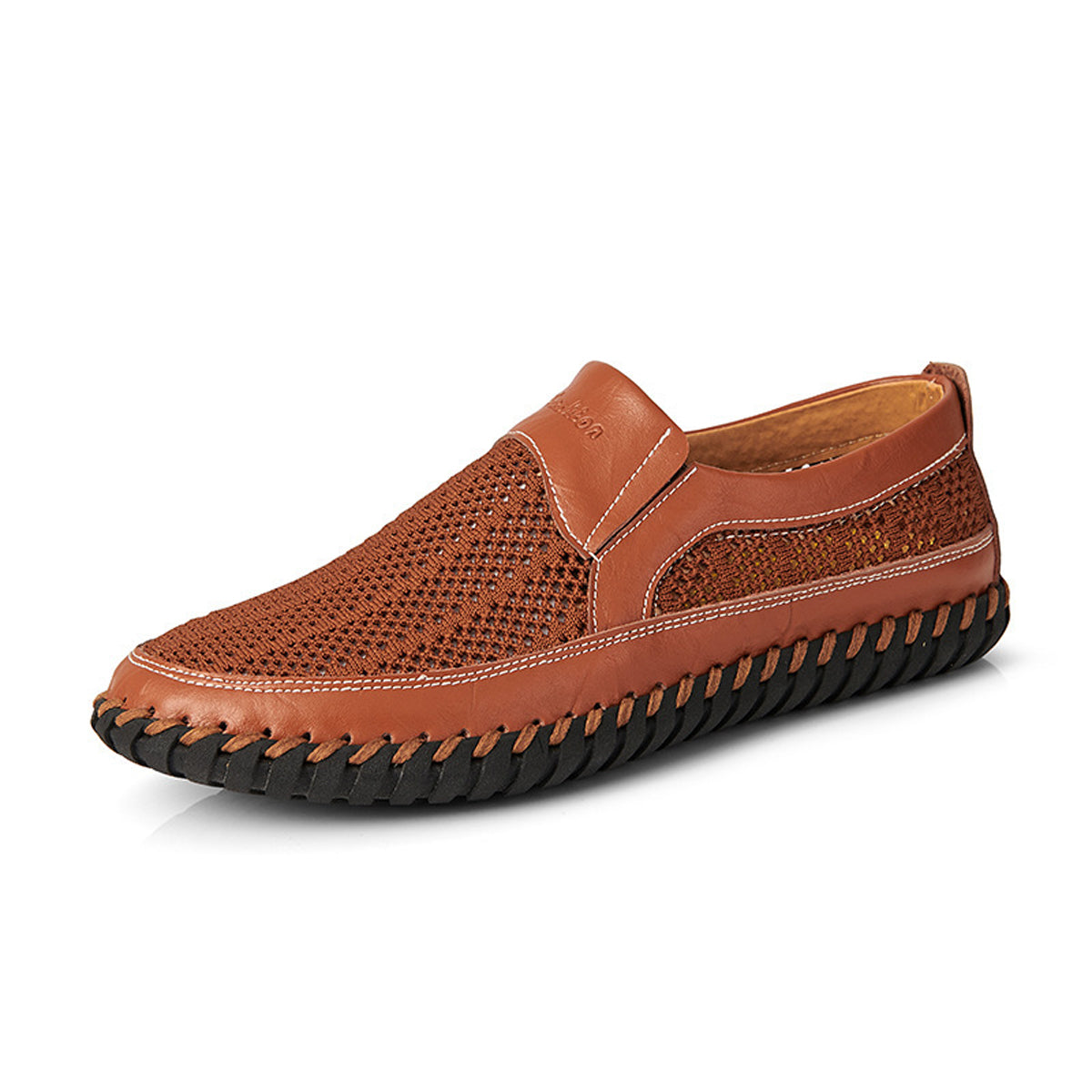 💥🔥【38-48】👞Nowe męskie buty ze skóry siatkowej na wiosnę i lato - duże rozmiary - prawdziwa skóra bydlęca, odporne na pot i nieprzyjemny zapach, oddychające i wygodne🔥💥_3979637
