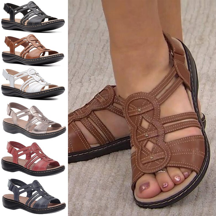 💖💖【35-43】Miękkie i wygodne skórzane sandały damskie